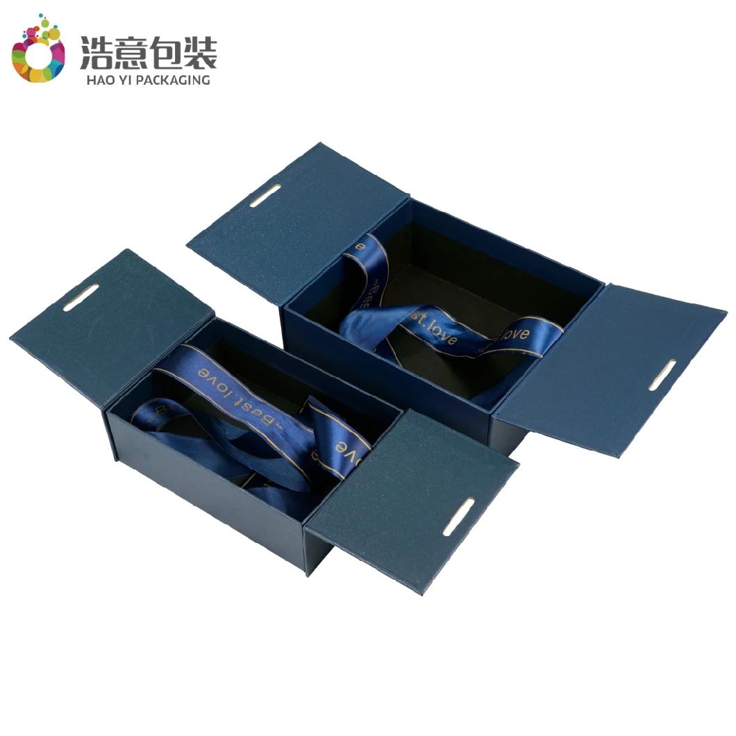 Manufacturer Custom Luxury Cardboard Cosmetics Makeup Clothes Magnetic Paper Gift Packaging Jewelry Box for Watch Wedding Party Festival Packing with Ribbon