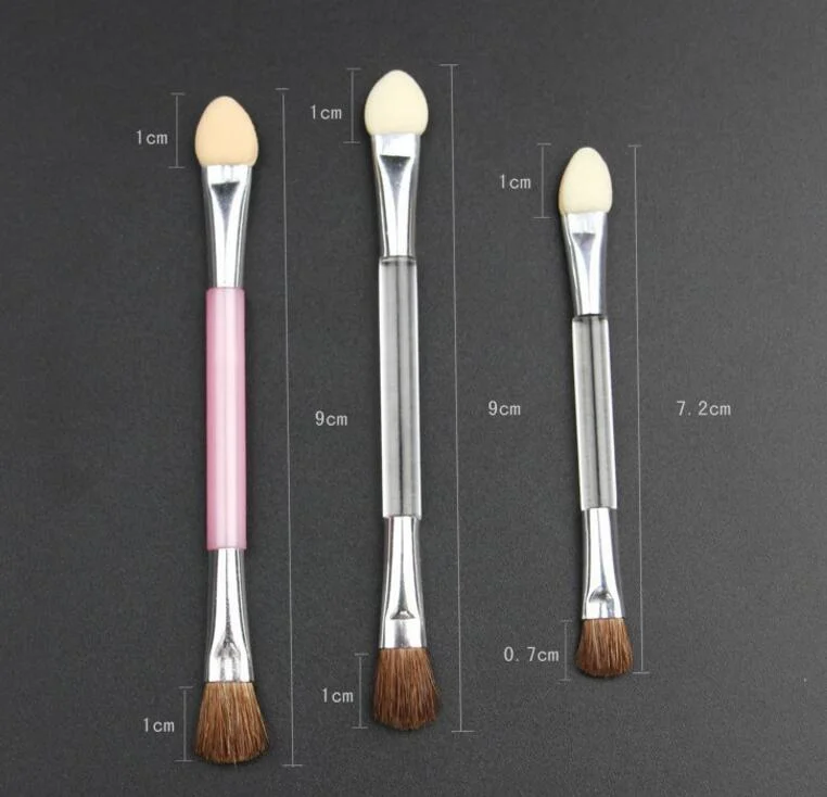 China Supplier Cosmetics Beauty Tool Duo End Applicator Compact Brush