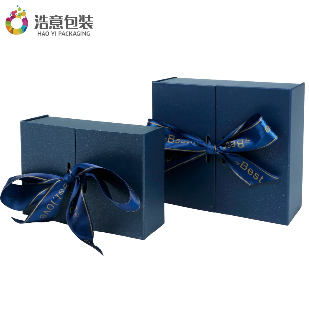 Manufacturer Custom Luxury Cardboard Cosmetics Makeup Clothes Magnetic Paper Gift Packaging Jewelry Box for Watch Wedding Party Festival Packing with Ribbon