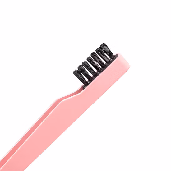 コーム付き眉毛ピンセット ステンレス製 斜め 6色 眉毛・まつげピンセット