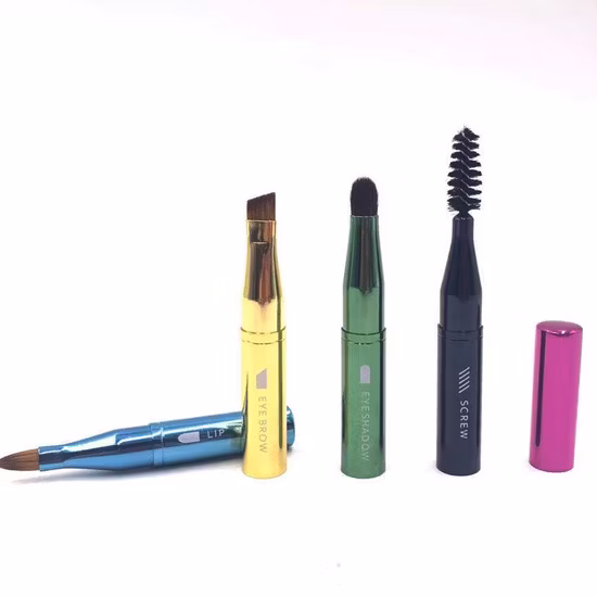 多機能 4 in 1 分離可能なアイリップメイクブラシマジックペンカラフルなメイクアップツール