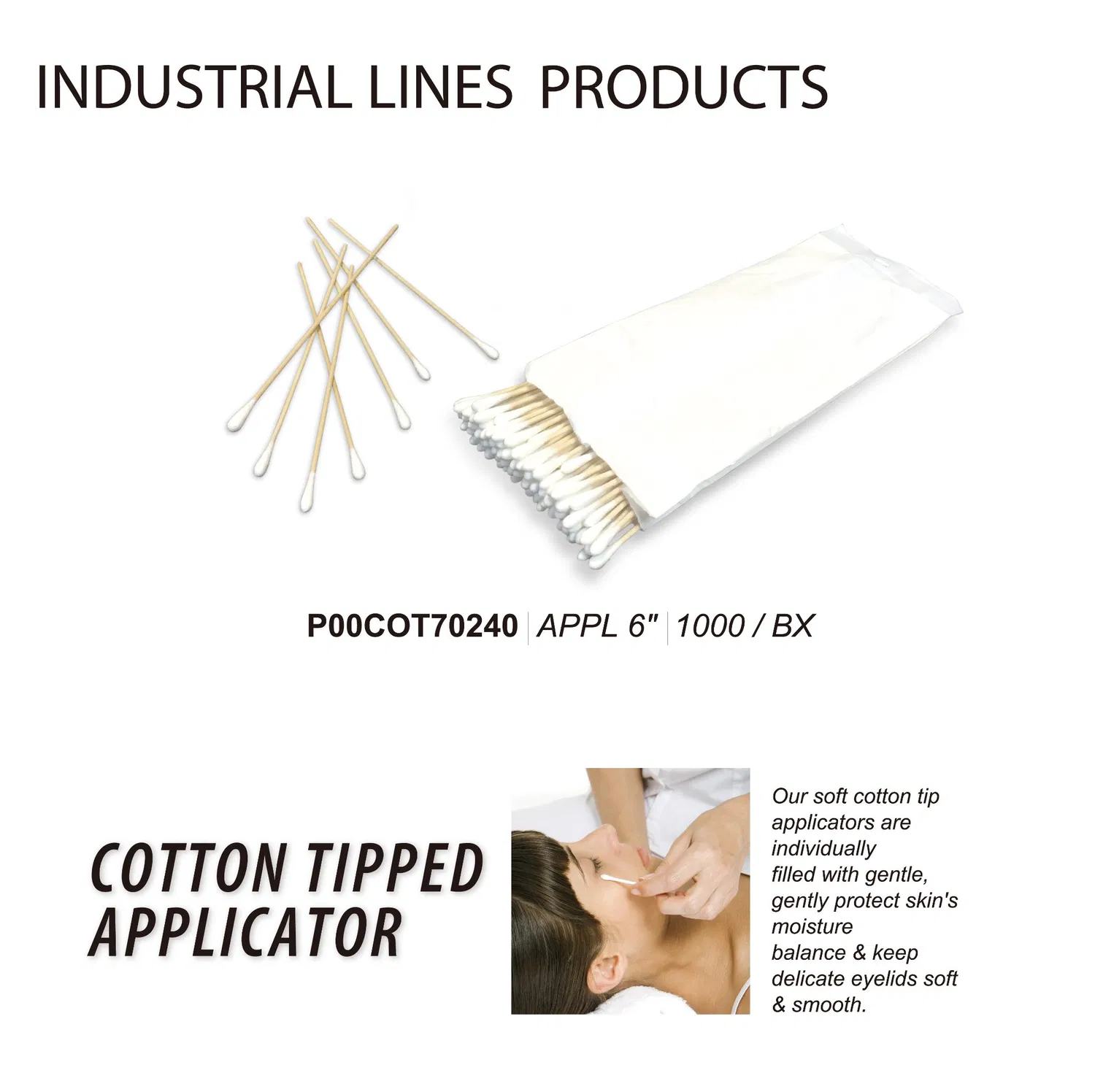 スポンジチップアイシャドウアプリケーター、50個パック